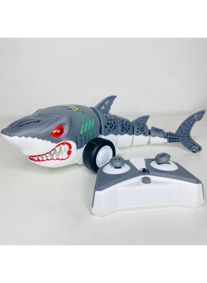 Daddydoo Baby Shark RC Remote Control Racing Toy Car – Fast RC Baby Shark Car with Lights and Easy Control for Kids | Forward, Backward, Left & Right Movement | Rechargeable Remote Car for Boys & Girls 2.4ghz 360 rotation - Daddydoo - Image 2