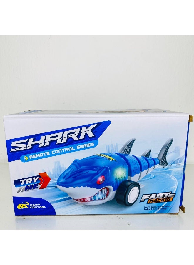 Daddydoo Baby Shark RC Remote Control Racing Toy Car – Fast RC Baby Shark Car with Lights and Easy Control for Kids | Forward, Backward, Left & Right Movement | Rechargeable Remote Car for Boys & Girls 2.4ghz 360 rotation - Daddydoo - Image 3