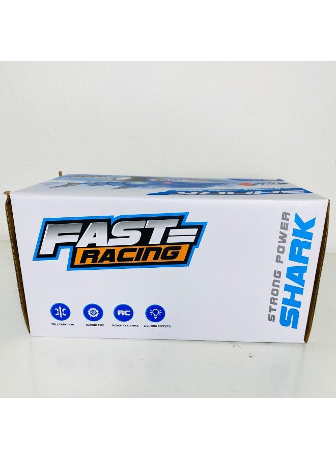 Daddydoo Baby Shark RC Remote Control Racing Toy Car – Fast RC Baby Shark Car with Lights and Easy Control for Kids | Forward, Backward, Left & Right Movement | Rechargeable Remote Car for Boys & Girls 2.4ghz 360 rotation - Daddydoo - Image 4