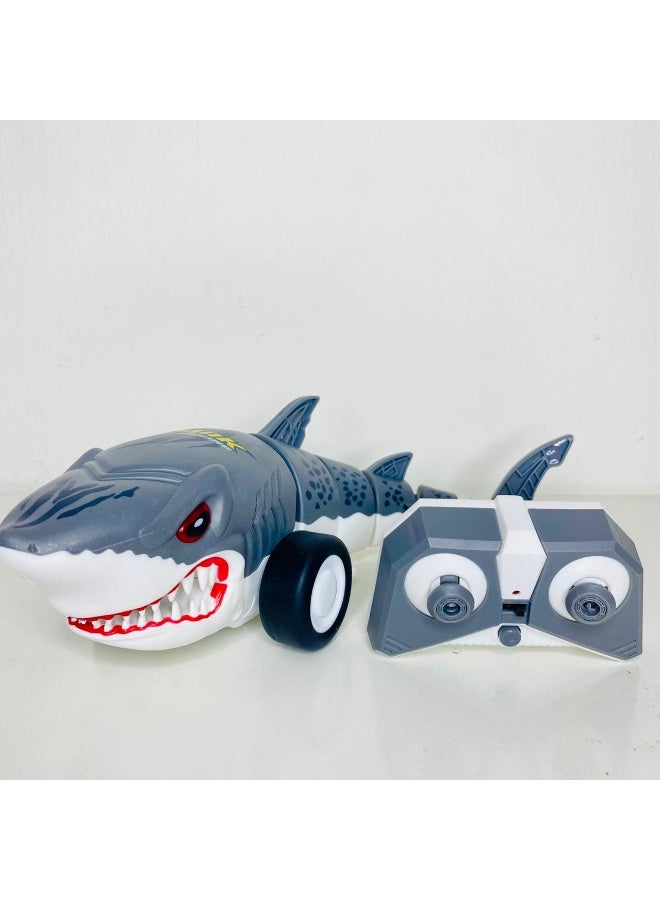 Daddydoo Baby Shark RC Remote Control Racing Toy Car – Fast RC Baby Shark Car with Lights and Easy Control for Kids | Forward, Backward, Left & Right Movement | Rechargeable Remote Car for Boys & Girls 2.4ghz 360 rotation - Daddydoo - Image 5