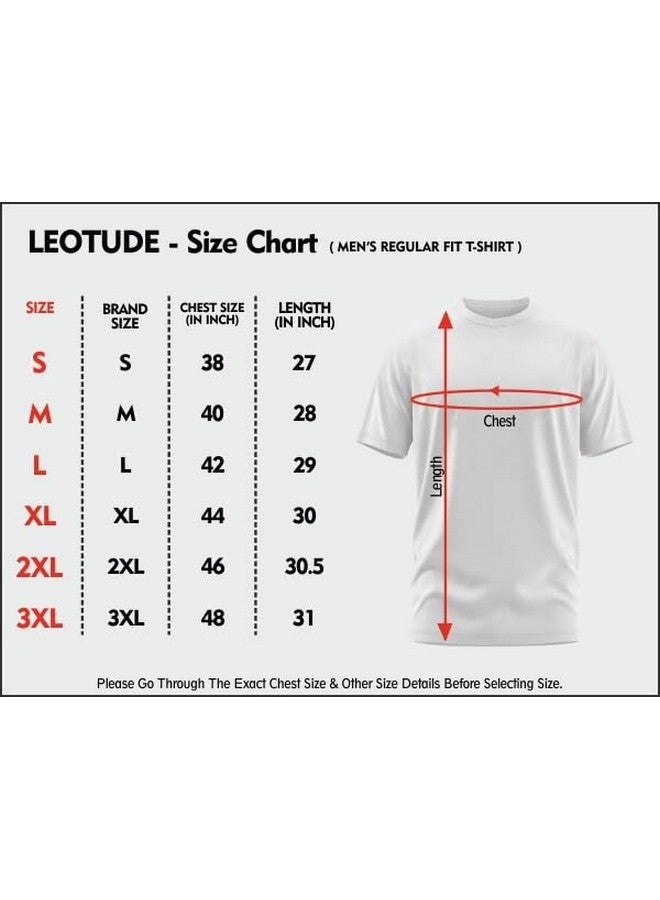 ليوتود تي شيرت رجالي من LEOTUDE بقصّة عادية وقبة دائرية وأكمام نصفية بتقنية Dri-Fit (39_Black_Insane_P_Black_3XL) - Image 3