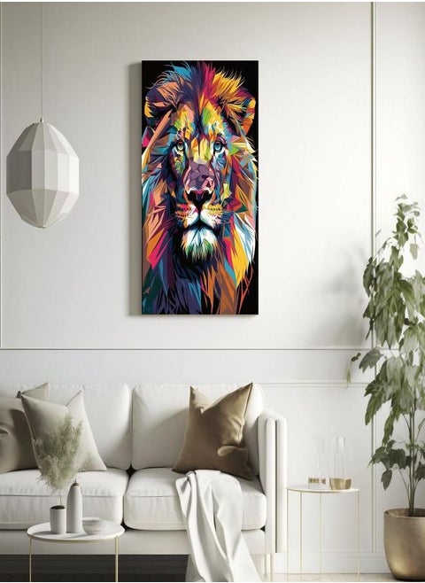 Poster / Canvas / Home decor Wall Art / high quality print - Lion portrait pop art wpap