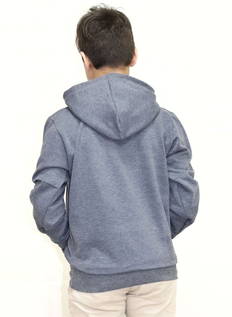 وان هاند هودى ميلتون قطن للاطفال - رمادى غامق - Image 2