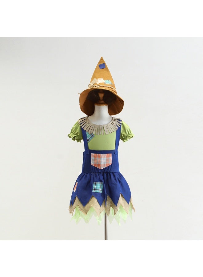Children's Scarecrow Costume Dress - Image 3