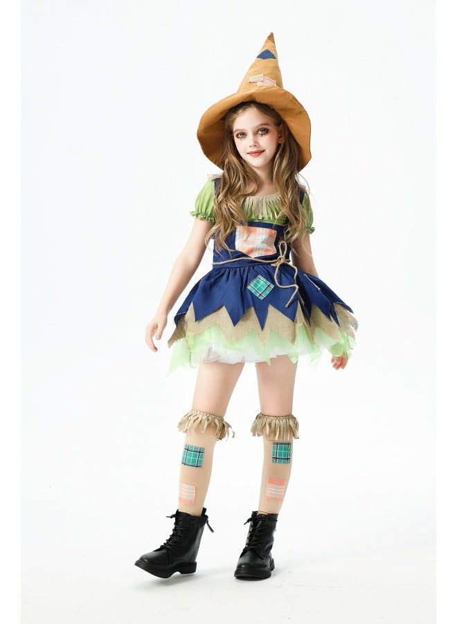 Children's Scarecrow Costume Dress - Image 2