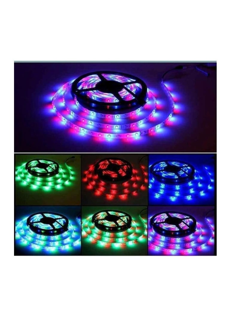 Generic RGB Color Zone LED Strip Light, 54 LEDs/m with Remote Control, IP65 DC 12V Waterproof, 5m Length  - Image 2