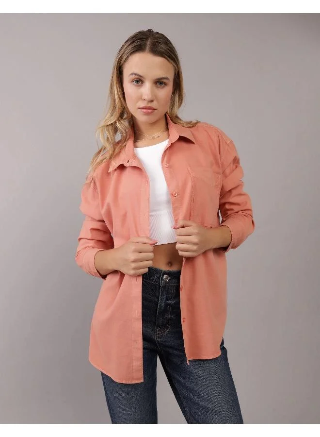 American Eagle AE Perfect Button-Up Shirt