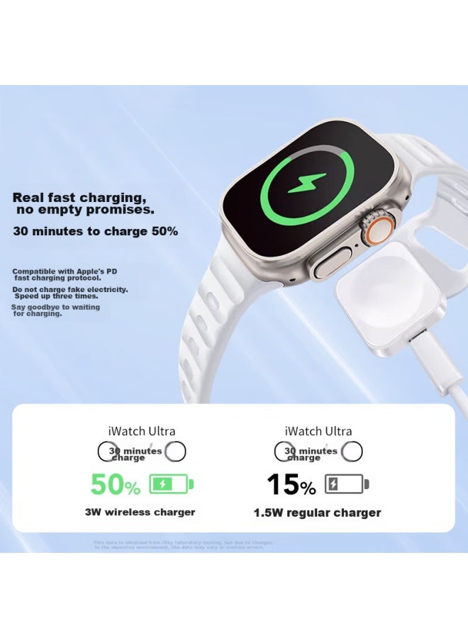 isky Isky Apple Watch Charger, Magnetic Magsafe, Portable Stand, Compatible With Apple Watch S10/9/8/7/6/5/4/3/2/ultra2/se, Wireless Charging  - Image 2
