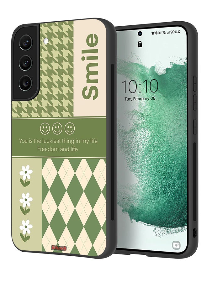 Tolwak Samsung Galaxy S21 Plus 5G Protective Case Cover Smile Is The Luckiest Thing In My Life - Image 1