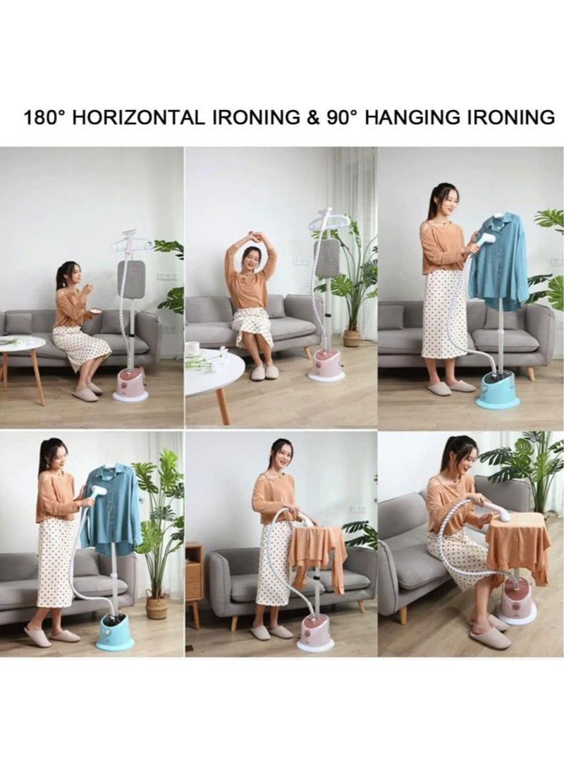 Steamer for Clothes Standing, 2000W Full Size Powerful Handheld Clothes Steamer, 2L Water Tank for Steaming Wrinkle Remover, Professional Garment Steamer, Fast Heats, Hanging Ironing Machine  - Image 4