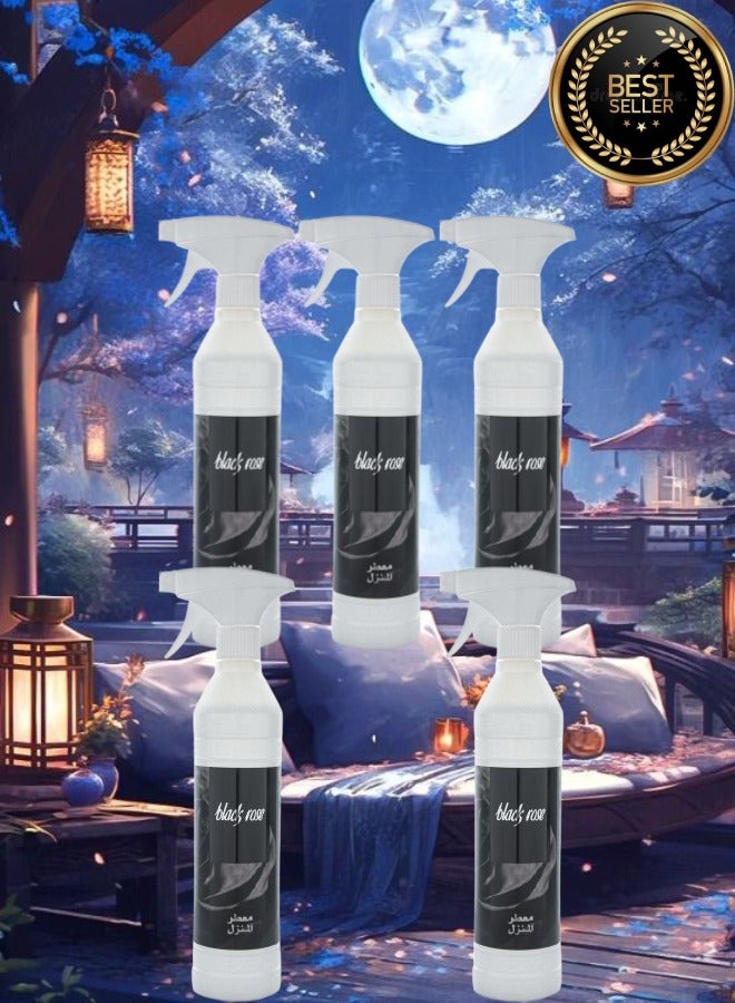 Banafa 5 Pieces Black Rose House Freshener - Image 1