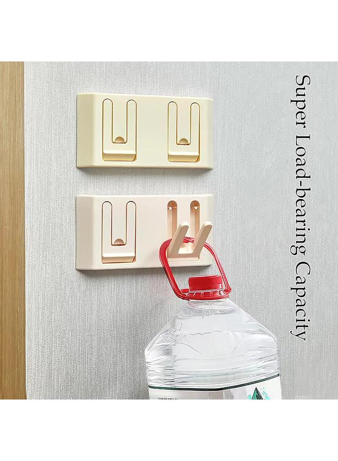 خطاف قابل للطي مخفي، حامل معاطف مثبت على الحائط، خطاف بلاستيكي حديث مخفي، متين، ذاتي اللصق، موفر للمساحة، سهل التثبيت - Image 3