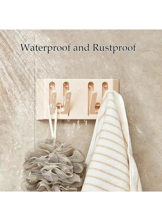 خطاف قابل للطي مخفي، حامل معاطف مثبت على الحائط، خطاف بلاستيكي حديث مخفي، متين، ذاتي اللصق، موفر للمساحة، سهل التثبيت - Image 4