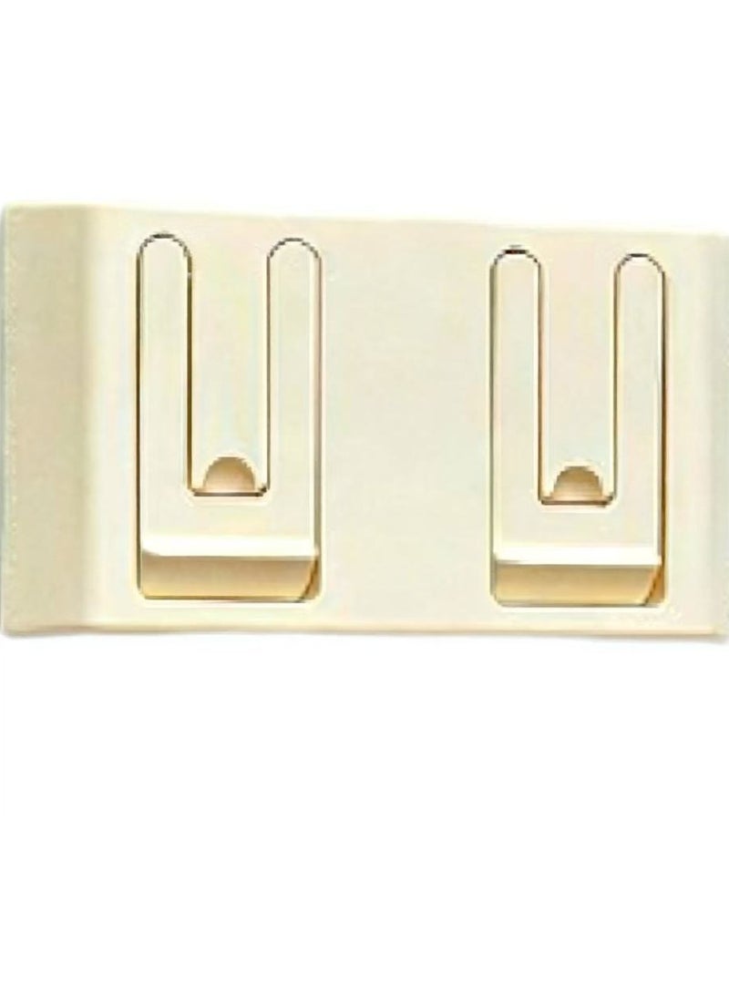 خطاف قابل للطي مخفي، حامل معاطف مثبت على الحائط، خطاف بلاستيكي حديث مخفي، متين، ذاتي اللصق، موفر للمساحة، سهل التثبيت - Image 1