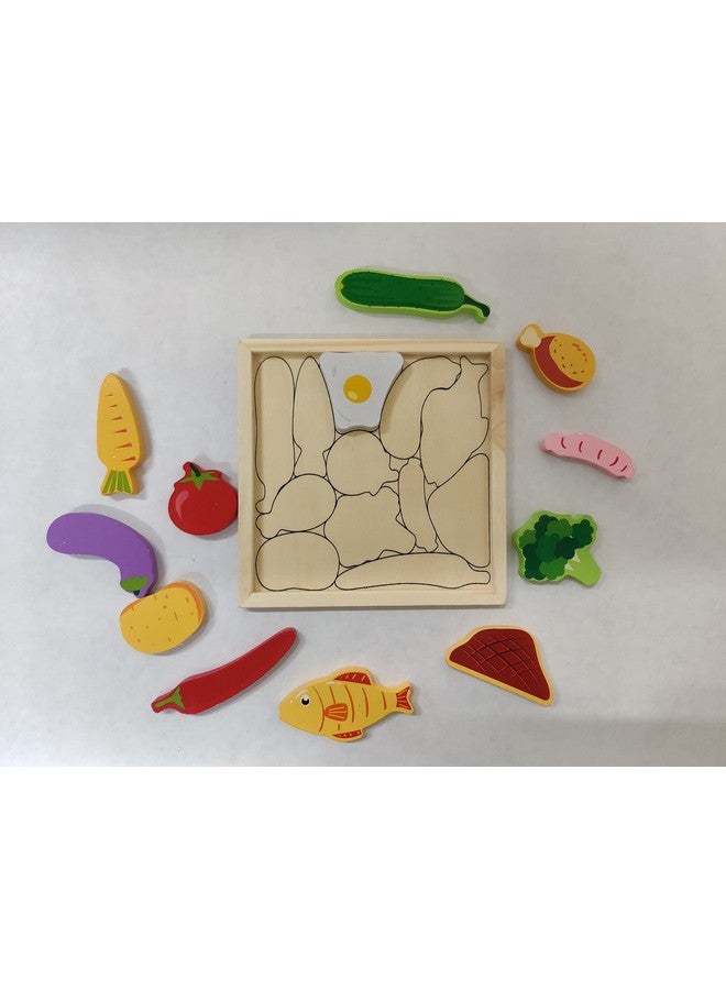 سمونيو لعبة تركيب الصور المقطوعة الخشبية ثلاثية الأبعاد المصنوعة يدويًا للأطفال بعمر 3 سنوات فما فوق؛ مكعبات لعب متعددة الألوان لتعلم الحروف الأبجدية والأرقام للأولاد والبنات (16 سم × 16 سم، المكونات) - Image 2