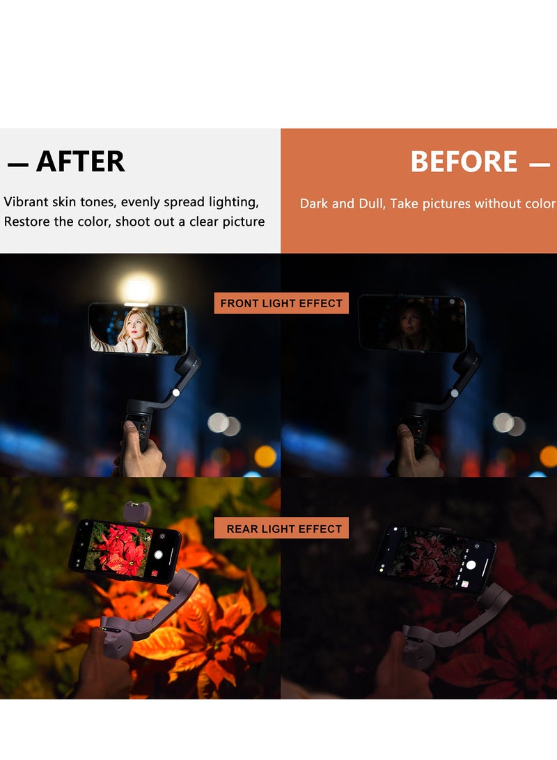Excefore Fill Light for DJI OSMO SE/Insta360 Flow with Three Modes and Adjustable Brightness, Portable Magnetic Mini Cute LED Insta360 Flow, Video Recording  - Image 5