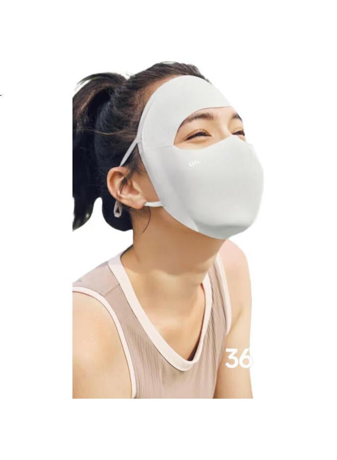 Beneunder Sun Protection Face Mask For Women, Uv-Resistant Medical Beauty Full Face Mask, High-Quality Face Cover, Cycling Face Guard, Twilight Black - Image 1