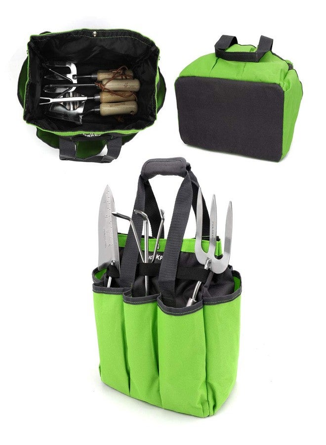 WORKPRO Garden Tool Bag, 8 Pockets Gardening Bag, Heavy Duty Oxford Garden Tote Caddy (Tools NOT Included), 12" x 12" x 6" - Image 5