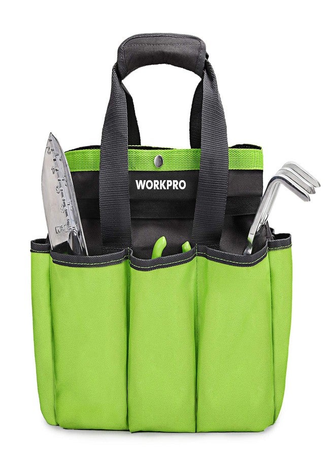 WORKPRO Garden Tool Bag, 8 Pockets Gardening Bag, Heavy Duty Oxford Garden Tote Caddy (Tools NOT Included), 12" x 12" x 6" - Image 1