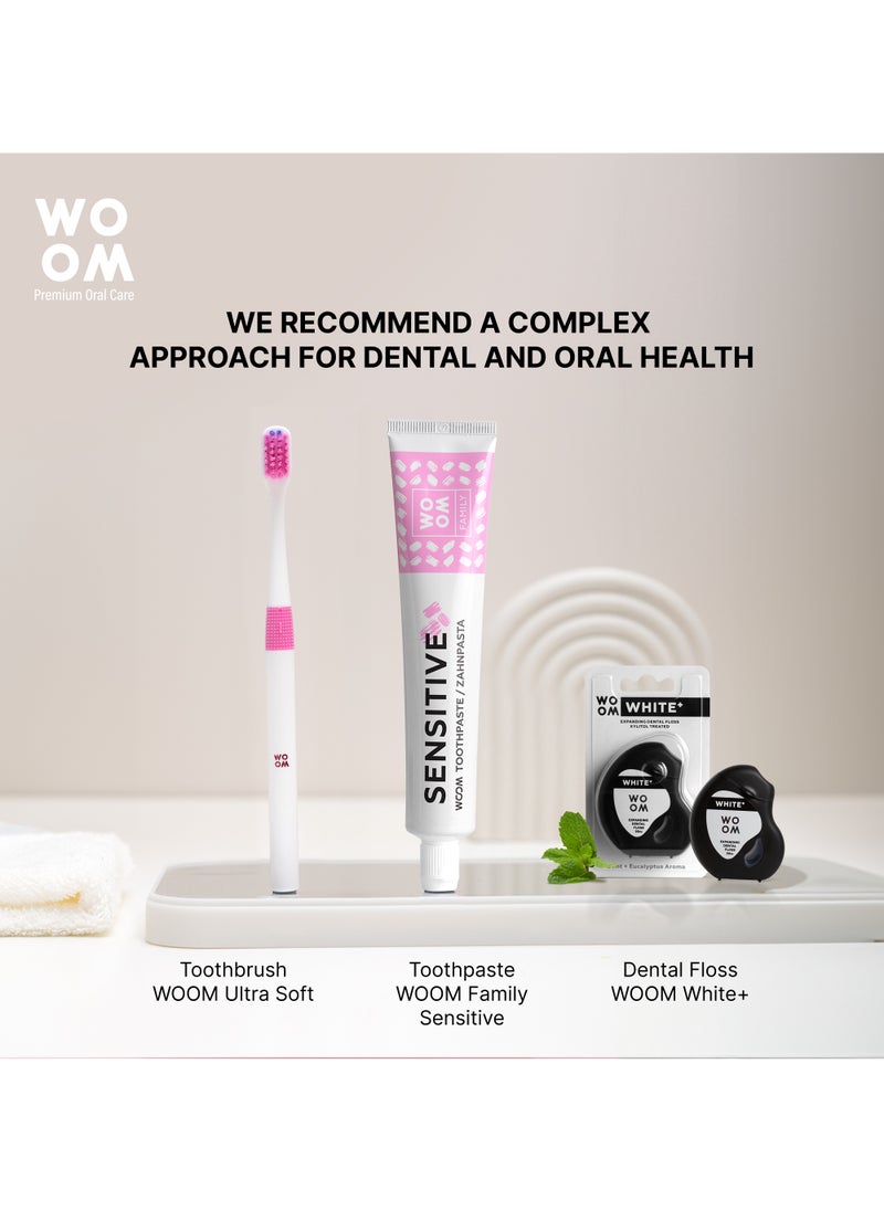 Woom - Toothbrush WOOM Ultra Soft (Pink Color), for Sensitive Teeth and Gums - Image 1