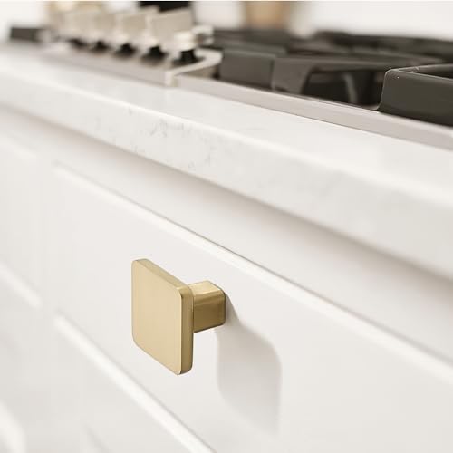 TUNNY 10 Pack Classic Cabinet Knob-Champagne Bronze Single Hole Furniture Hardware Knob for Kitchen Cabinet Bedroom Dresser Furniture Hardware Cabinet Pulls - Image 4