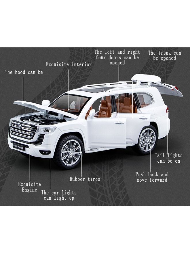 Toyota Land Cruiser LC300 Die Casting Off-Road Vehicle Model Car 8.1x20x8.2cm - Image 3