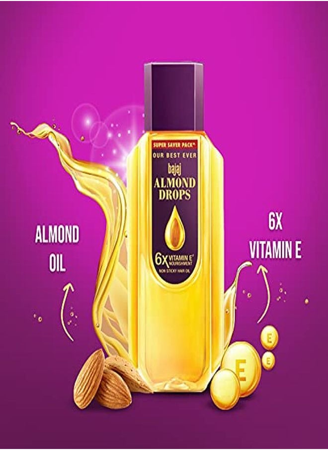 Bajaj - Almonds Drops Hair Oil, Pack Of 1, 650Ml - Image 1