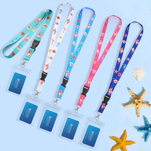 Qsszk Cruise Lanyards, 5 Pack Waterproof Cruise Lanyard with ID Badge Reel Holder, Detachable Buckle for Cruises Ships Key Cards, Cruise Ship Essentials - Image 5