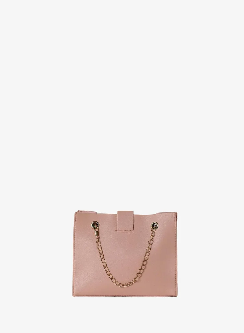 Haute Sauce  Checkered Pink Cross Body Bag for Women | Best Price UAE