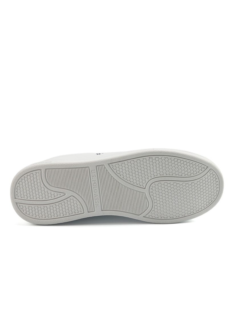 U.S. Polo Assn. Women's White Sneakers with Navy Contrast – Bold Lace-Up Style for Striking Everyday Look  - Image 4