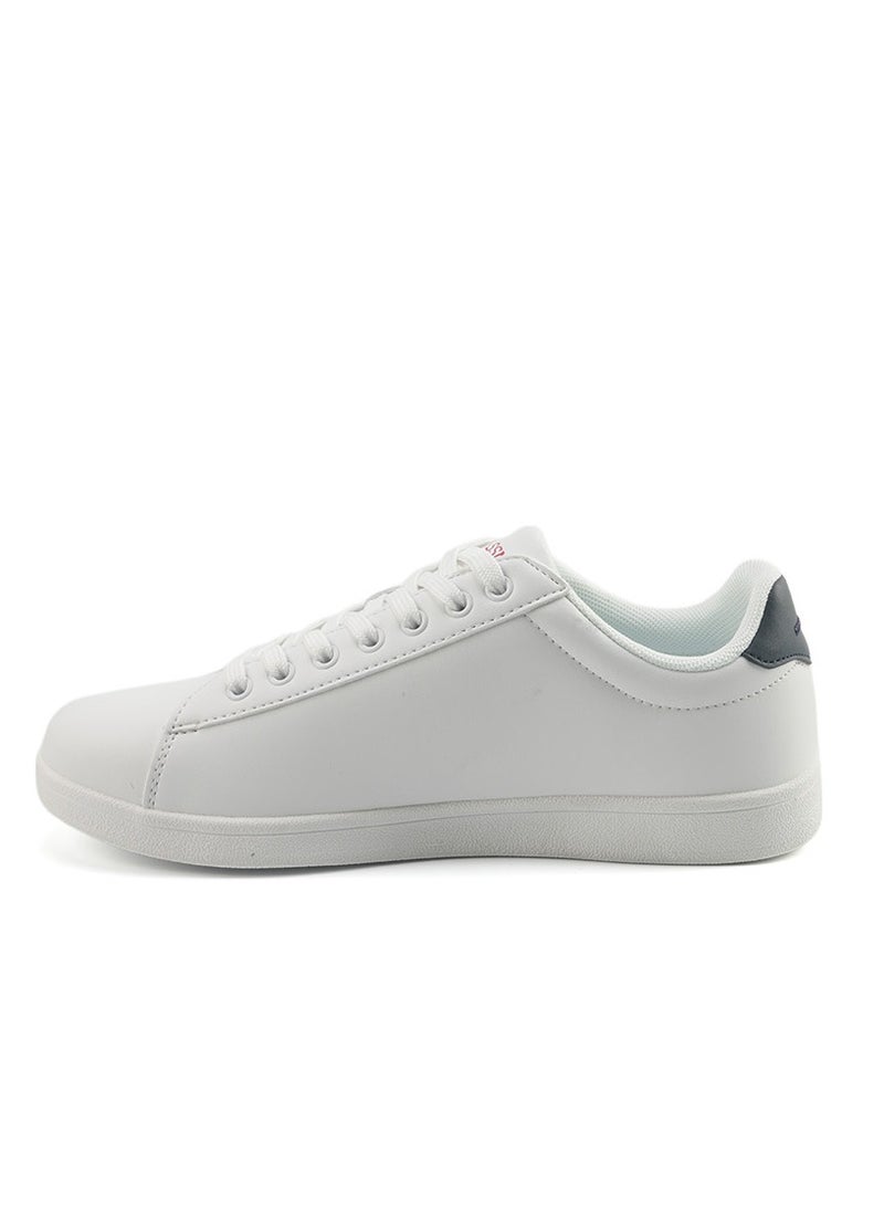 U.S. Polo Assn. Women's White Sneakers with Navy Contrast – Bold Lace-Up Style for Striking Everyday Look  - Image 2