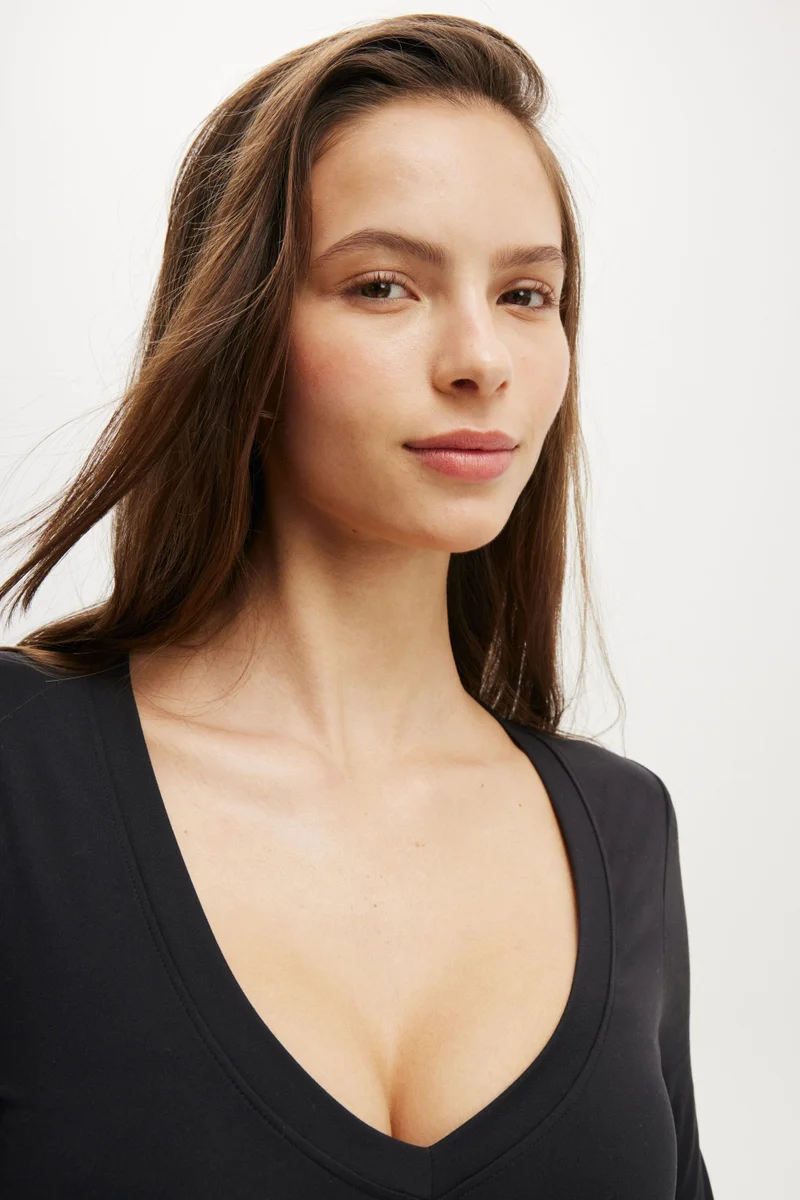 Body ULTRA SOFT PLUNGE FRONT LONG S