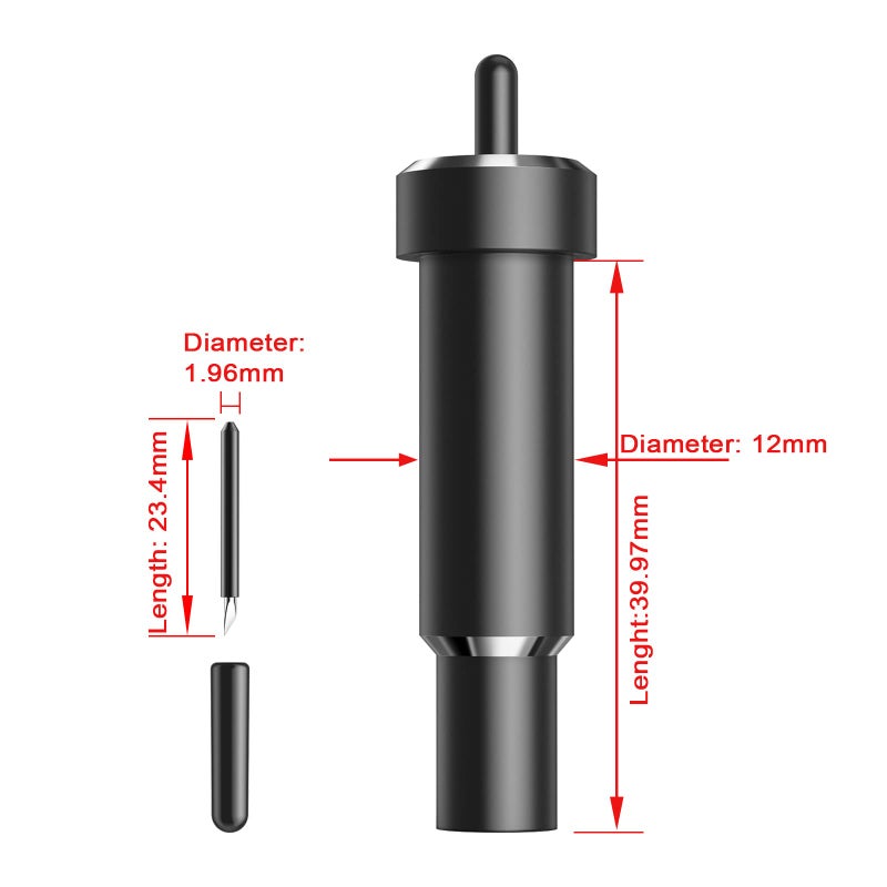 AOSRY Explore Deep Cut Blade For Maker 4/3/Maker/Explore 4/3/Venture/Explore Air 2/Air/One  Aosry Deep Point Blade And Housing For Cutting Thick Materials-Craft Foam/Chipboard/Leather/Magnetic/Vellum Etc - Image 5