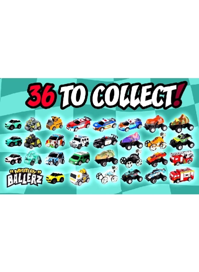 اتش اس تي مستري بولرز سيارة قابلة للتجميع بتصميم متنوع داخل كرة أزرق 10 × 10 × 10 سم BZ001-A4 - Image 2