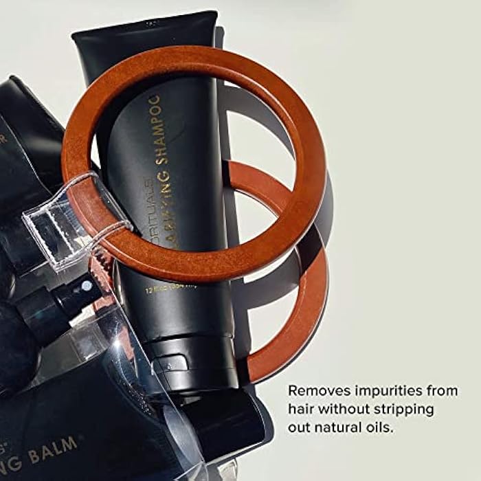 Prorituals Clarifying Shampoo - Deep Cleansing Detox Shampoo for Curly Hair, Removes Impurities, Dirt, Oil & Buildup, Sulfate Free Hair Care, 12 fl oz - Image 2