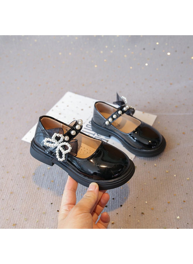 Girl's Princess Shoes Children's Leather Shoes Pearl Mary Jane Spring/autumn Formal Dress Pumps - Image 3