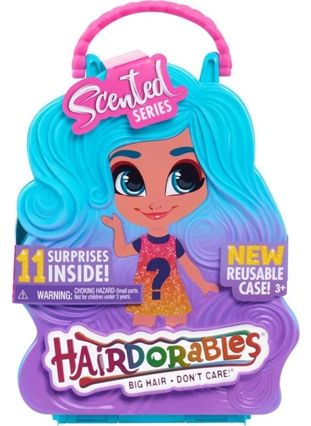 Giochi Preziosi Hairdorables Surprise Dolls Fragrant Hair Series 4 - Blue