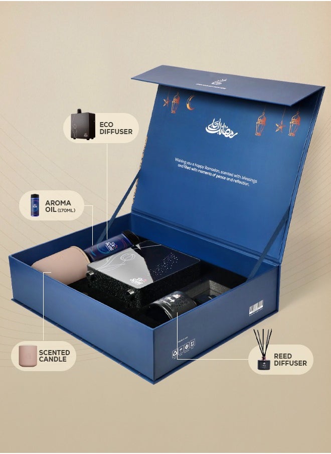 Dr Scent Elegant Combo Box Includes, Intelligent Aromatherapy ECO Tulip Diffuser, 170ml of Exquisite Aroma Oil, Reed Diffuser, and Enchanting Scented Candle  - Image 3