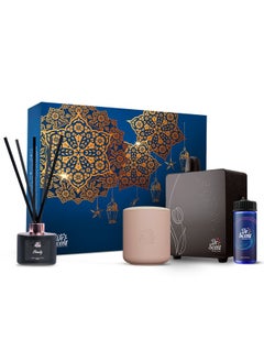 بوكس رمضان من د. سنت - باقة عطرية أنيقة تتضمن:  جهاز تعطير عال التقنية ديفيوسر ايكو توليب +  170 مل من الزيت العطر الرائع، ريد ديفيوسر + شمعة معطرة  ساحرة