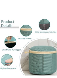 SYOSI 2 PCS Mesh Laundry Bags Bra Laundry Bags with Zips Bra Wash Bags Mesh Wash Bags Reuse Washing Machine Bag for Delicates Blouse Hosiery Underwear Bra Lingerie Baby Clothes  - Image 2