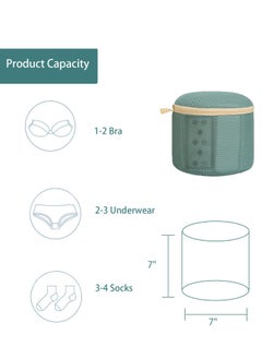 SYOSI 2 PCS Mesh Laundry Bags Bra Laundry Bags with Zips Bra Wash Bags Mesh Wash Bags Reuse Washing Machine Bag for Delicates Blouse Hosiery Underwear Bra Lingerie Baby Clothes  - Image 4