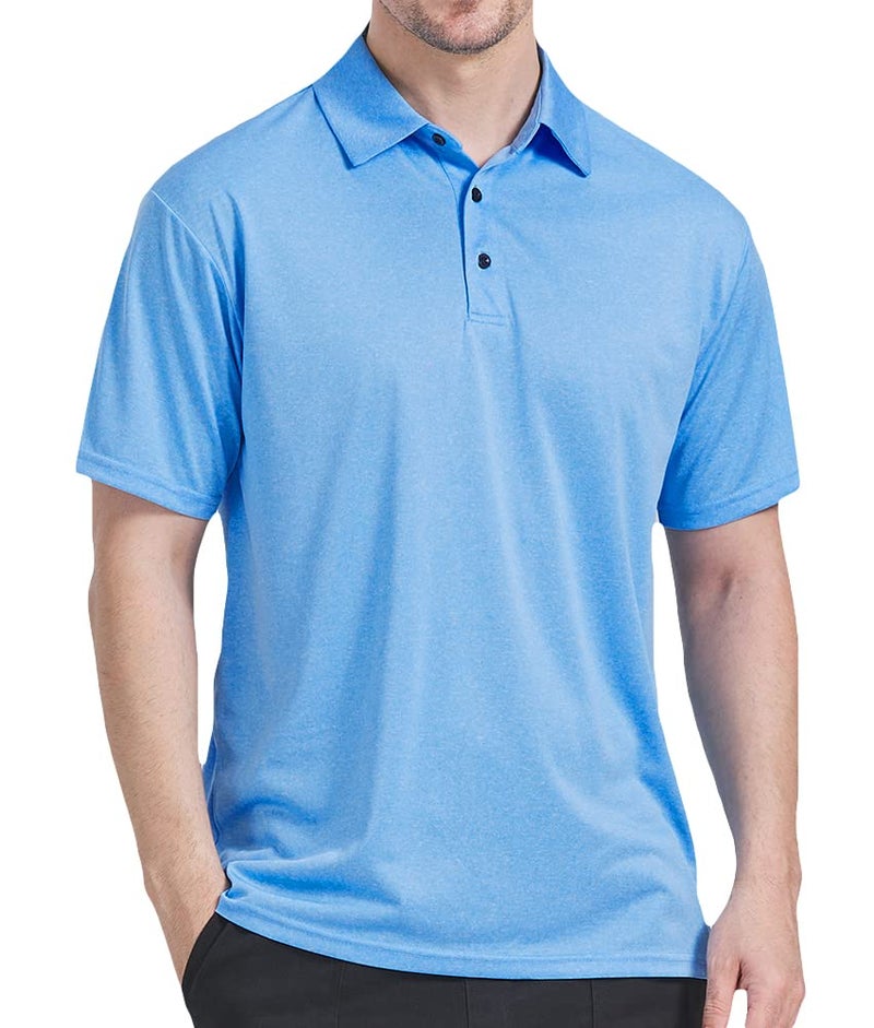 AKAWOOKO 3 Pack Polo Shirts for Men Dry Fit Performance Short Sleeve Golf Polo Shirts (as1, Alpha, m, Regular, Regular, A02) - Image 3