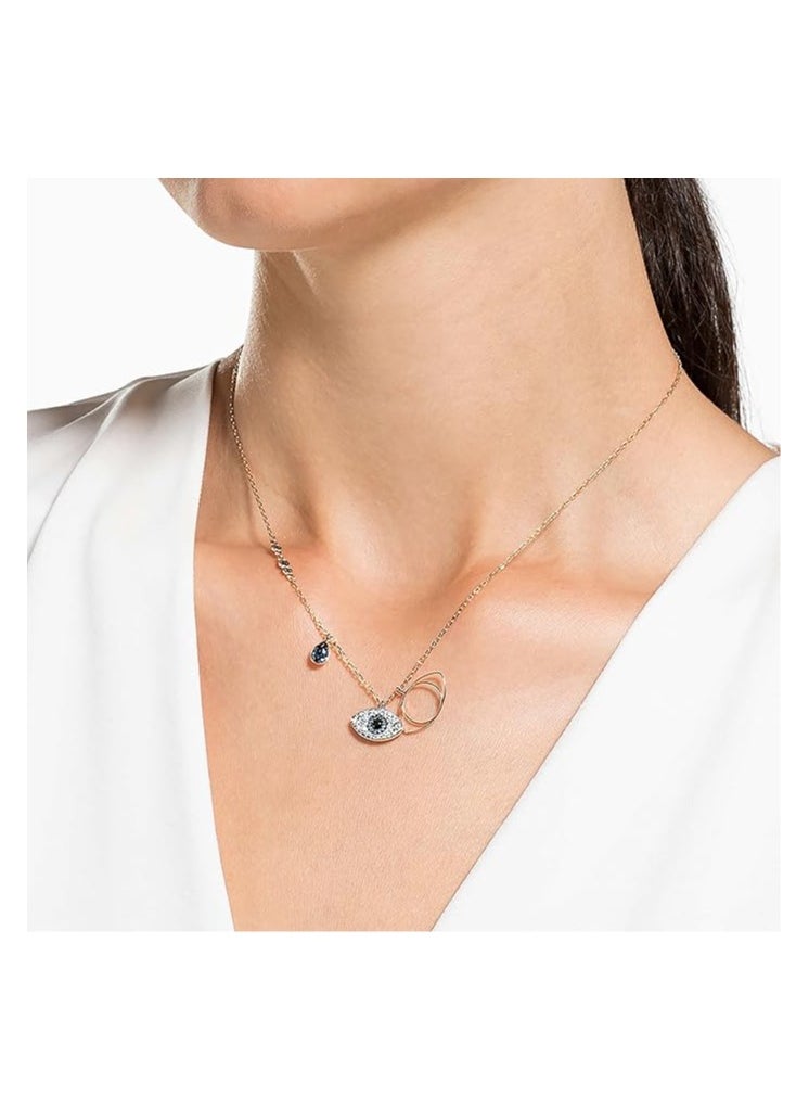 SWAROVSKI - Swarovski Symbolica pendant Evil eye Blue Mixed metal finish - Image 1