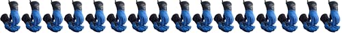 Caiman Premium Split Cowhide MIG/Stick Welding Gloves, Fleece Lining, Kontour Design, Kevlar Stitching, Blue/Black, Large (1506) - Image 1