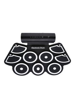 Electronic Drum Set for Kids & Adults, 9 Pads Roll Up Electric Drum Kit,2 Built-in Speaker, Headphone Jack, Portable Digital Midi Practice Drum Pad for Kids Beginners