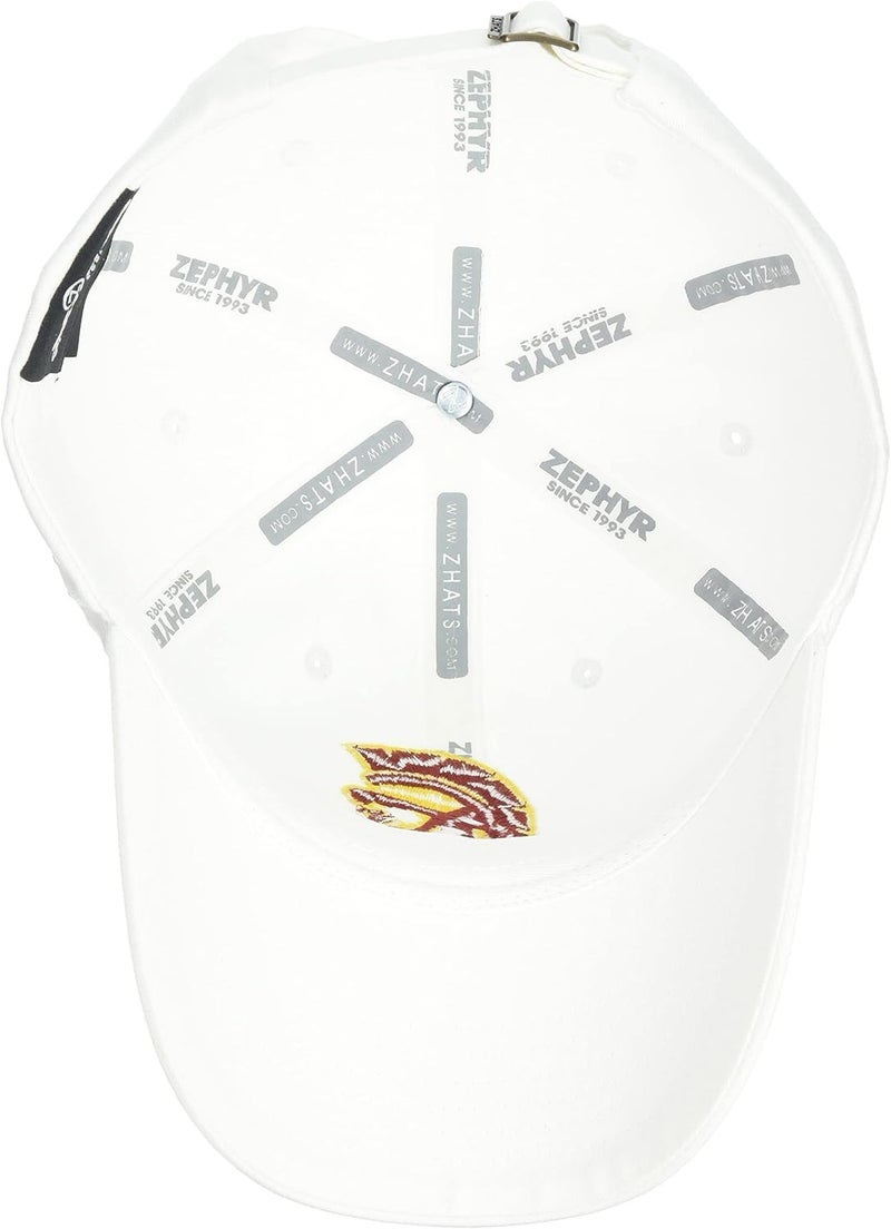 ZHATS NCAA Mens Adjustable Scholarship Hat White - Image 3