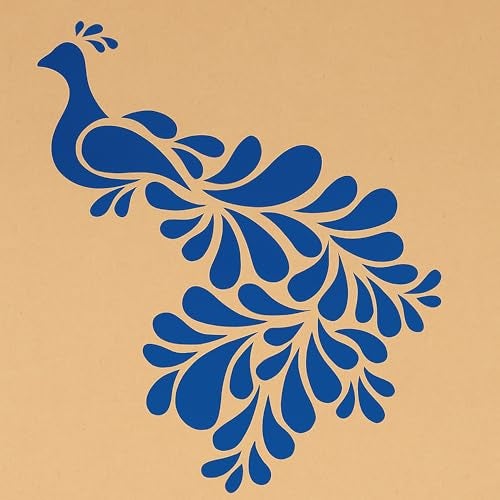 Cliths Wooden Peacock Stencil for Wall Painting Diwali Rangoli Mandala Art DIY Craft Projects Home Decor Stencil Template - Image 4