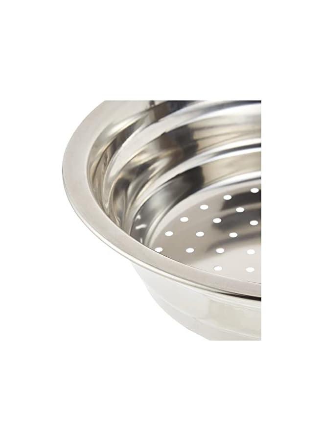 S-TOP STAINLESS STEEL BOYA COLANDER, 24 CM , SILVER, SSB012, RICE COLANDER , VEGETABLES COLANDER , FRUITS COLANDER - Image 3
