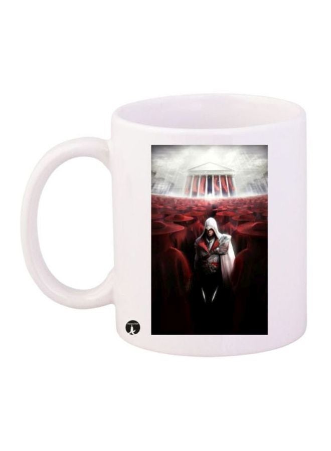 RYN Assassin's Creed Character Printed Coffee Mug White/Red/Grey