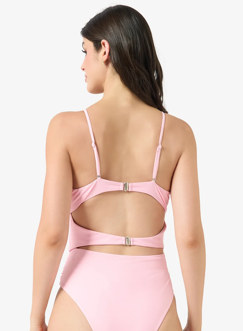 Ginger  Bandeau Cutout Detail Swimsuit for Women | Best Price UAE